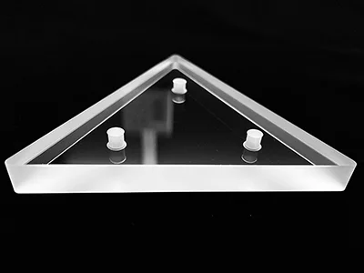 Piezas de cuarzo y vidrio mecanizadas por CNC